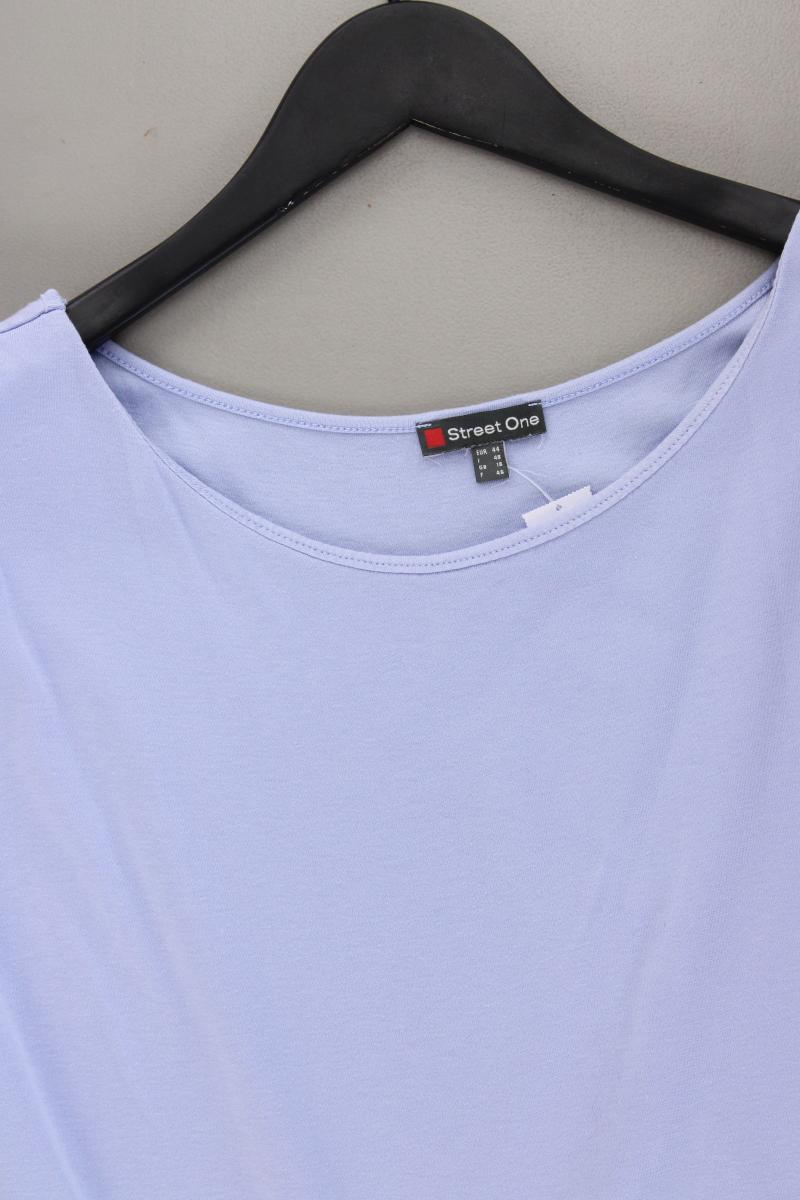 Street One Classic Top Gr. 44 blau aus Baumwolle