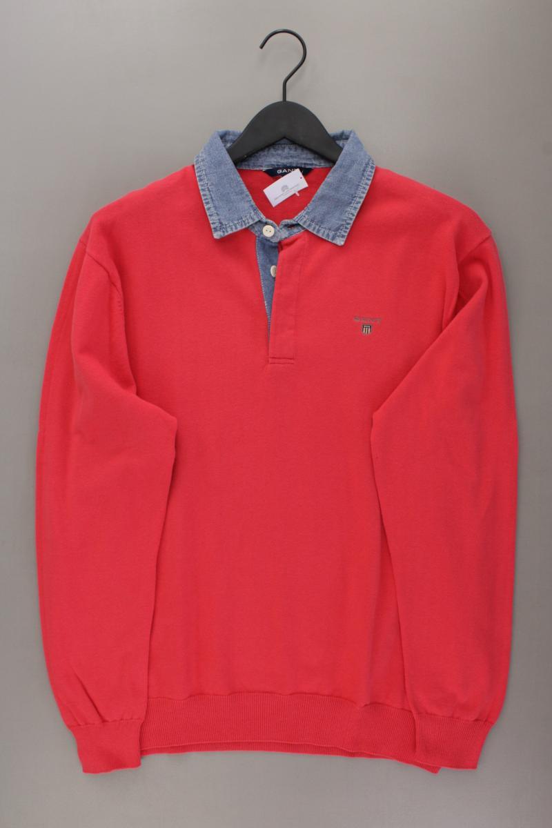 Gant Feinstrickpullover für Herren Gr. XL rot aus Baumwolle