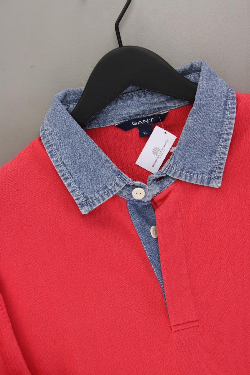 Gant Feinstrickpullover für Herren Gr. XL rot aus Baumwolle