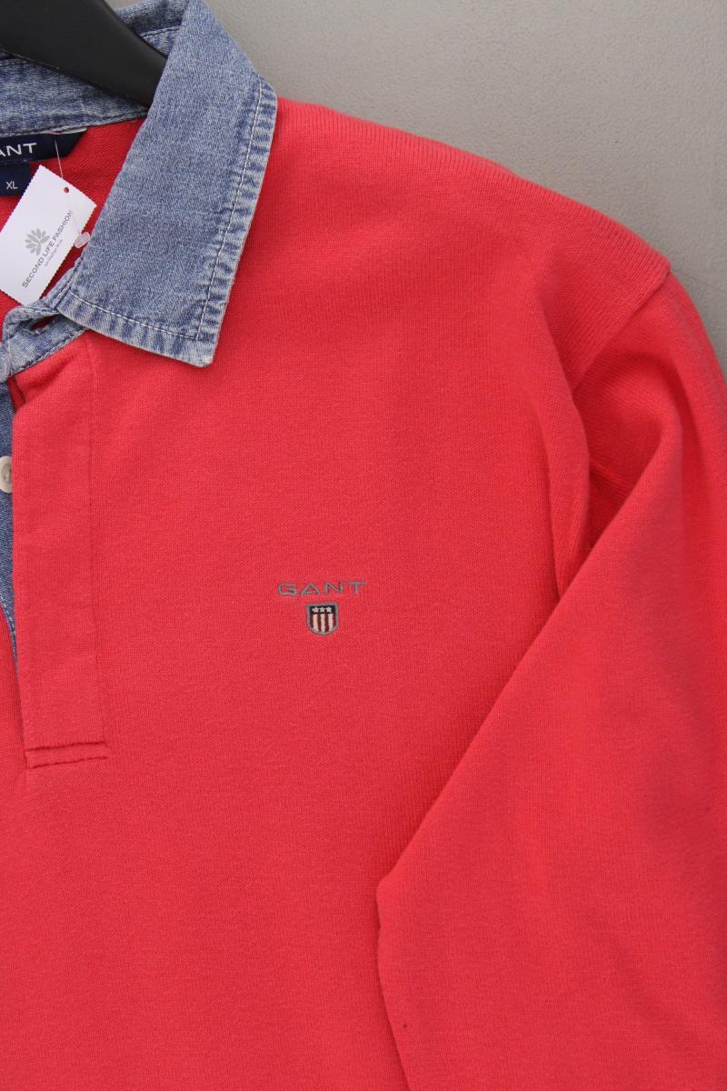 Gant Feinstrickpullover für Herren Gr. XL rot aus Baumwolle