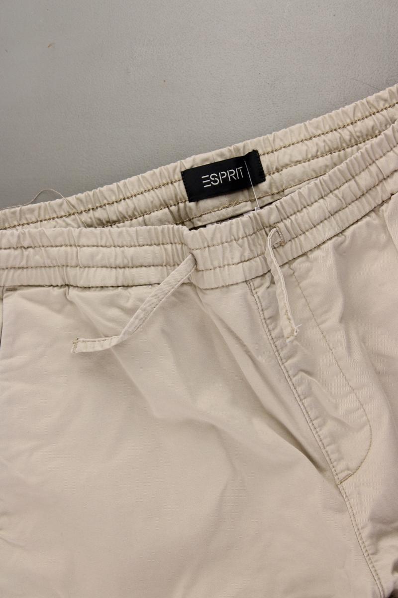 Esprit Hose für Herren Gr. 48 creme aus Baumwolle
