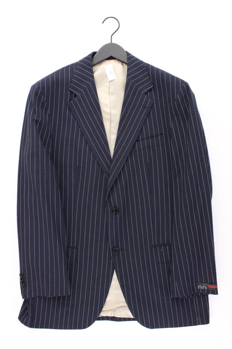 GIORGIO Longsakko für Herren Gr. 50 gestreift blau aus Baumwolle