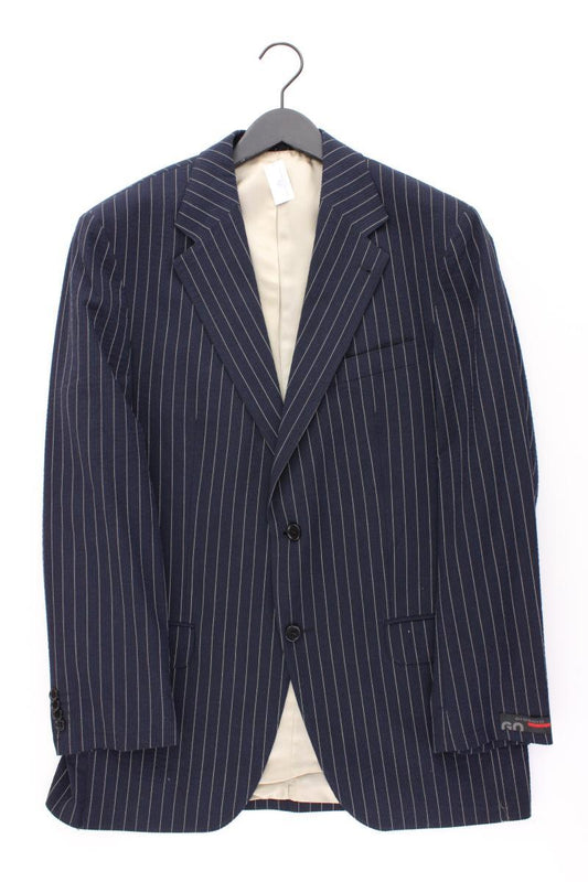 GIORGIO Longsakko für Herren Gr. 50 gestreift blau aus Baumwolle