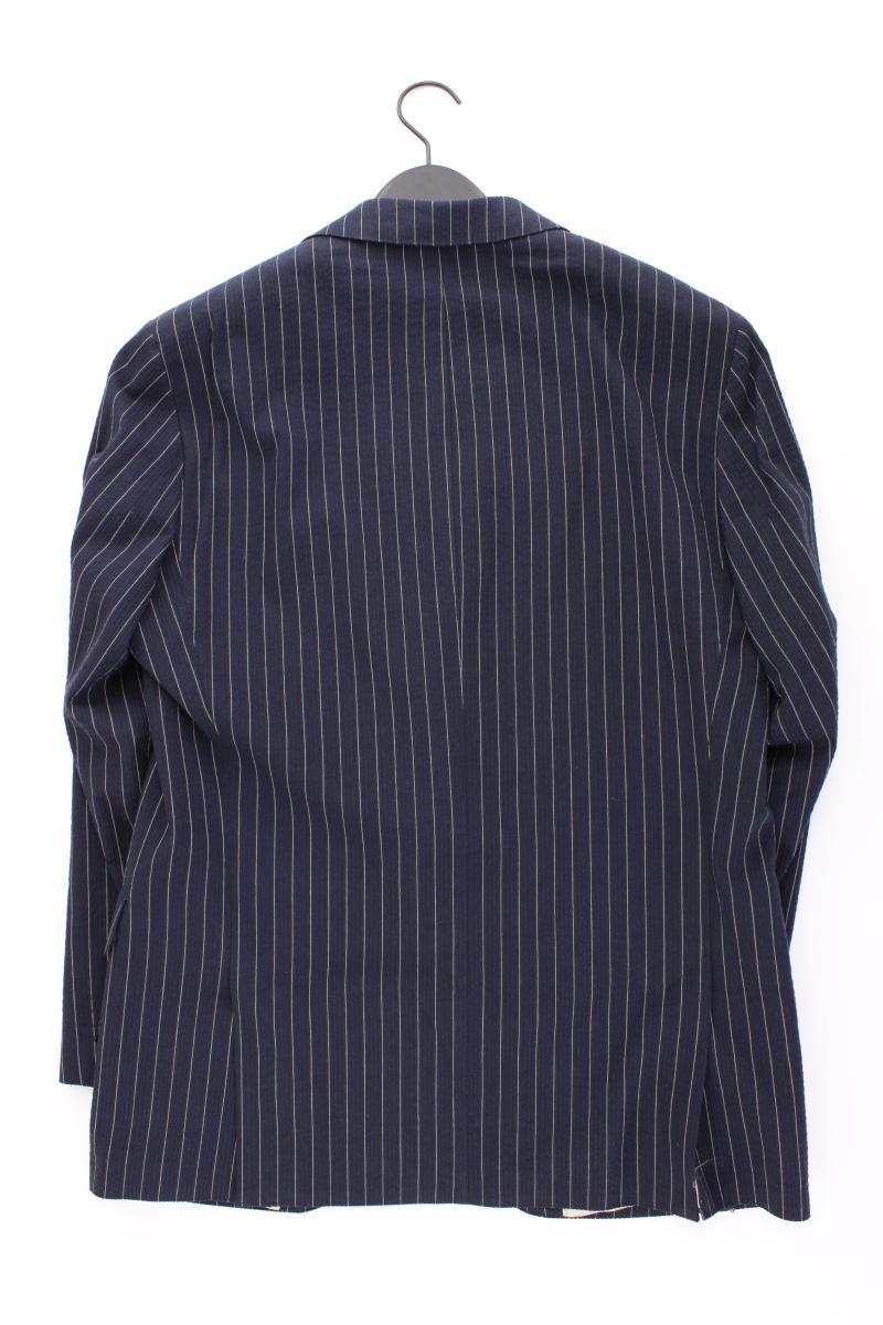 GIORGIO Longsakko für Herren Gr. 50 gestreift blau aus Baumwolle