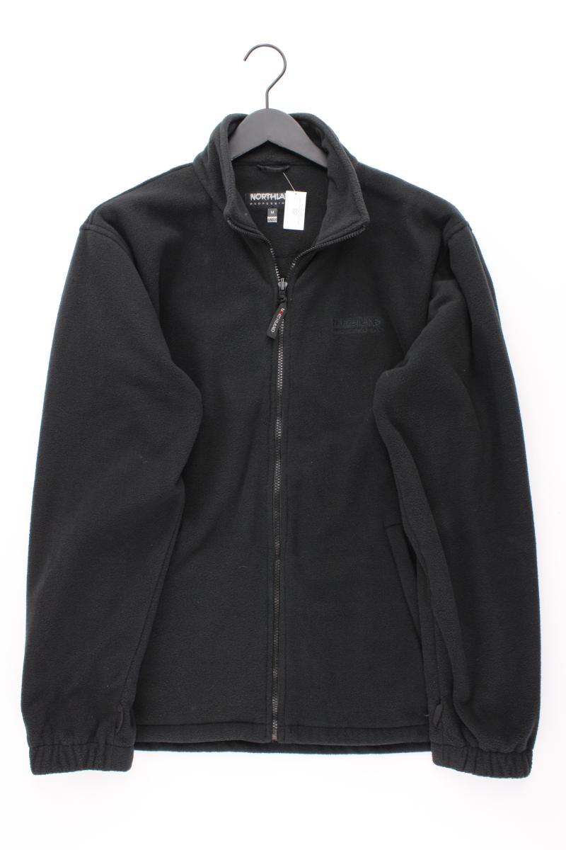 Northland Regular Strickjacke für Herren Gr. M Langarm schwarz aus Polyester