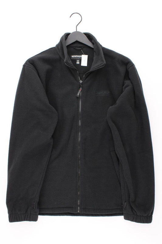 Northland Regular Strickjacke für Herren Gr. M Langarm schwarz aus Polyester