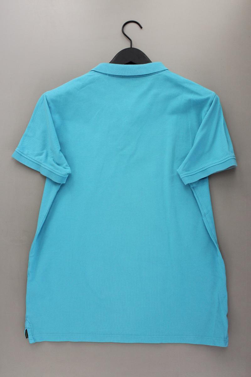 Esprit Poloshirt für Herren Gr. L neuwertig Kurzarm türkis aus Baumwolle