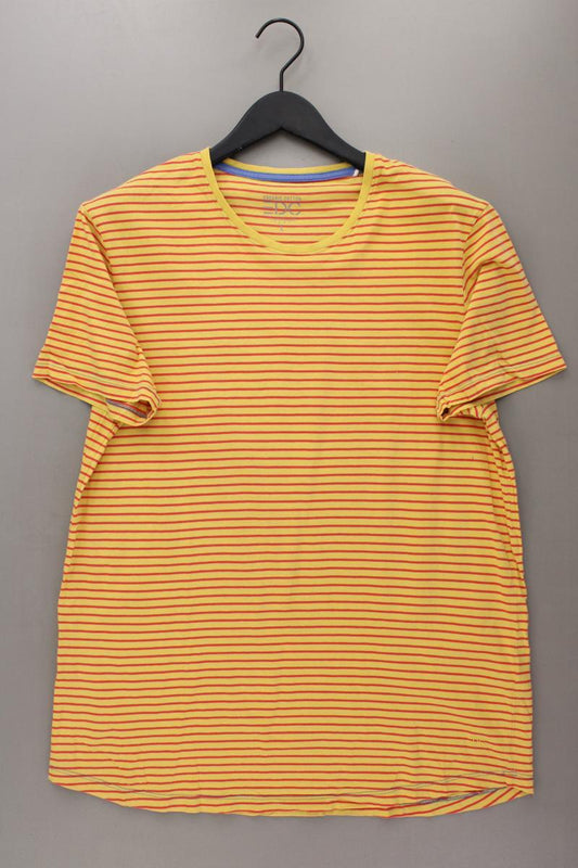 edc by Esprit Ringelshirt für Herren Gr. L gestreift Kurzarm gelb aus Baumwolle