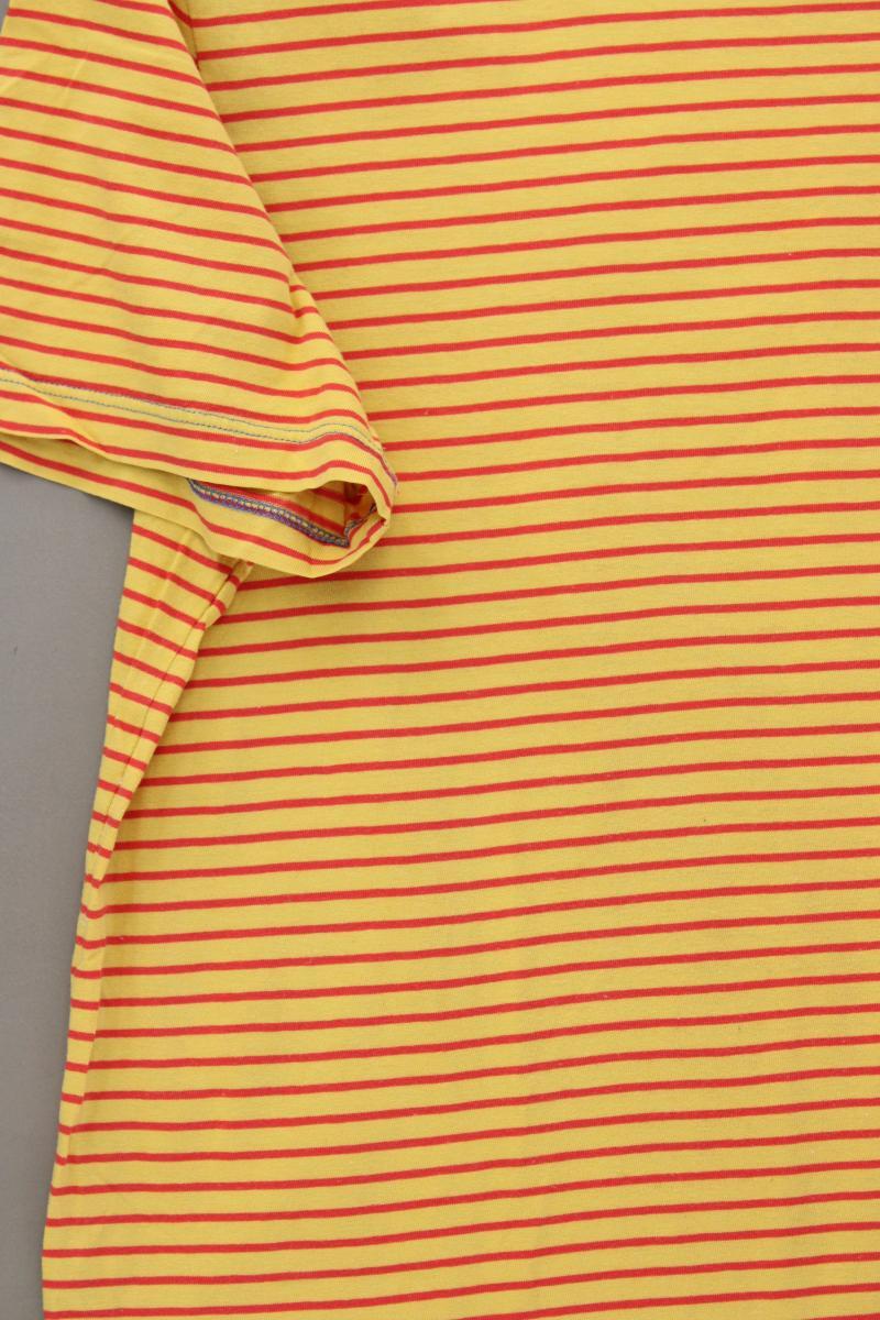 edc by Esprit Ringelshirt für Herren Gr. L gestreift Kurzarm gelb aus Baumwolle