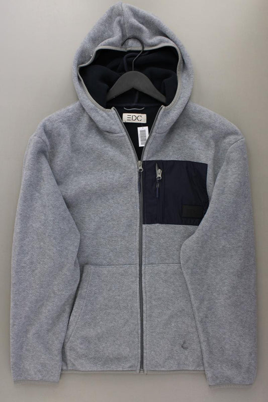 edc by Esprit Sweatjacke für Herren Gr. M Langarm blau aus Polyester