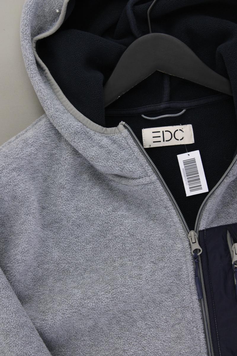 edc by Esprit Sweatjacke für Herren Gr. M Langarm blau aus Polyester