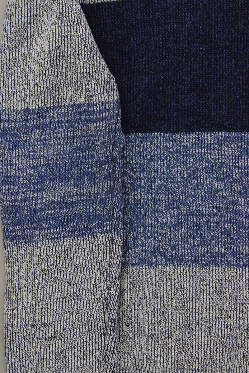!Solid Grobstrickpullover für Herren Gr. L blau aus Baumwolle