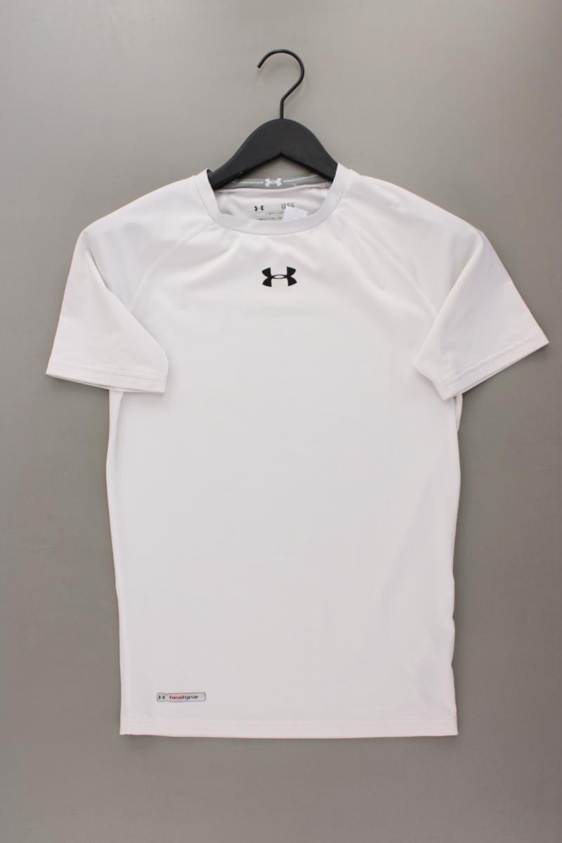 under armour Sportshirt für Herren Gr. M Kurzarm weiß aus Polyester