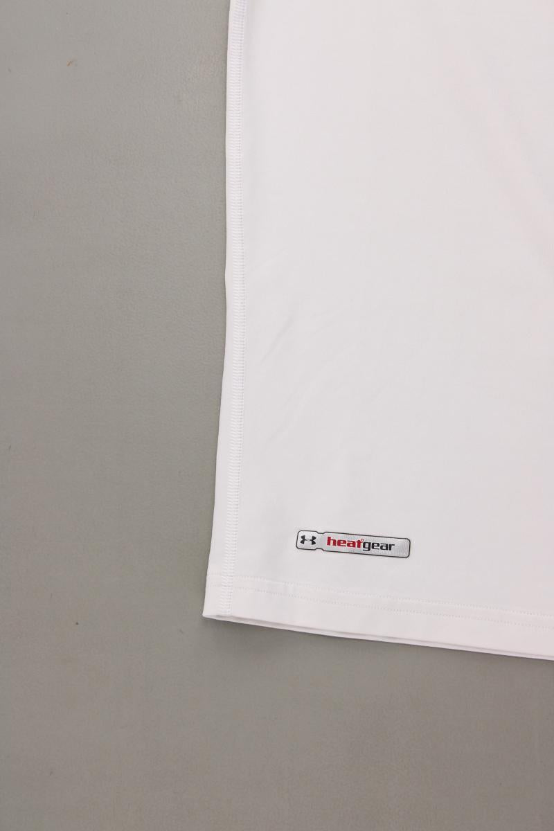 under armour Sportshirt für Herren Gr. M Kurzarm weiß aus Polyester