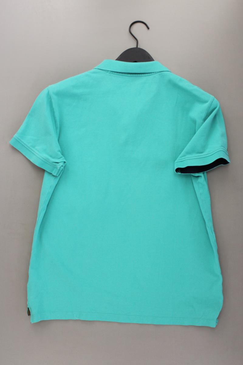 Esprit Poloshirt für Herren Gr. L Kurzarm türkis aus Baumwolle