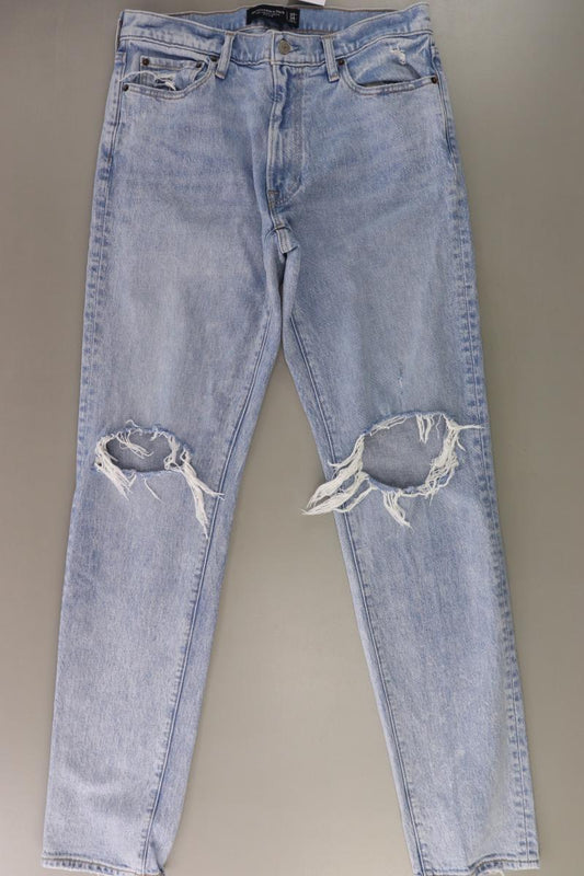 Abercrombie & Fitch 90's Slim Jeans für Herren Gr. W33/L34 blau aus Baumwolle