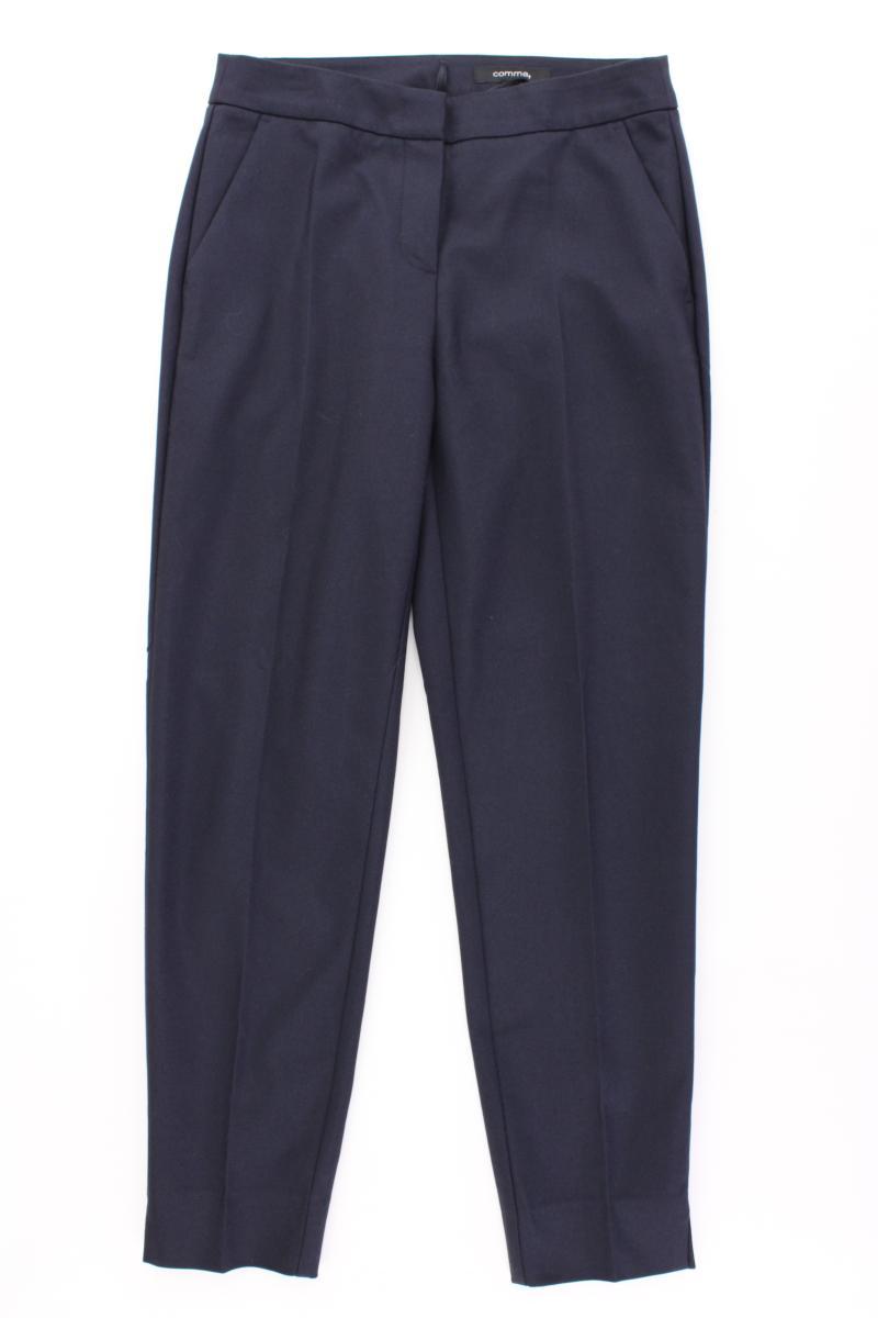 comma, Anzughose Gr. 34 blau aus Polyester