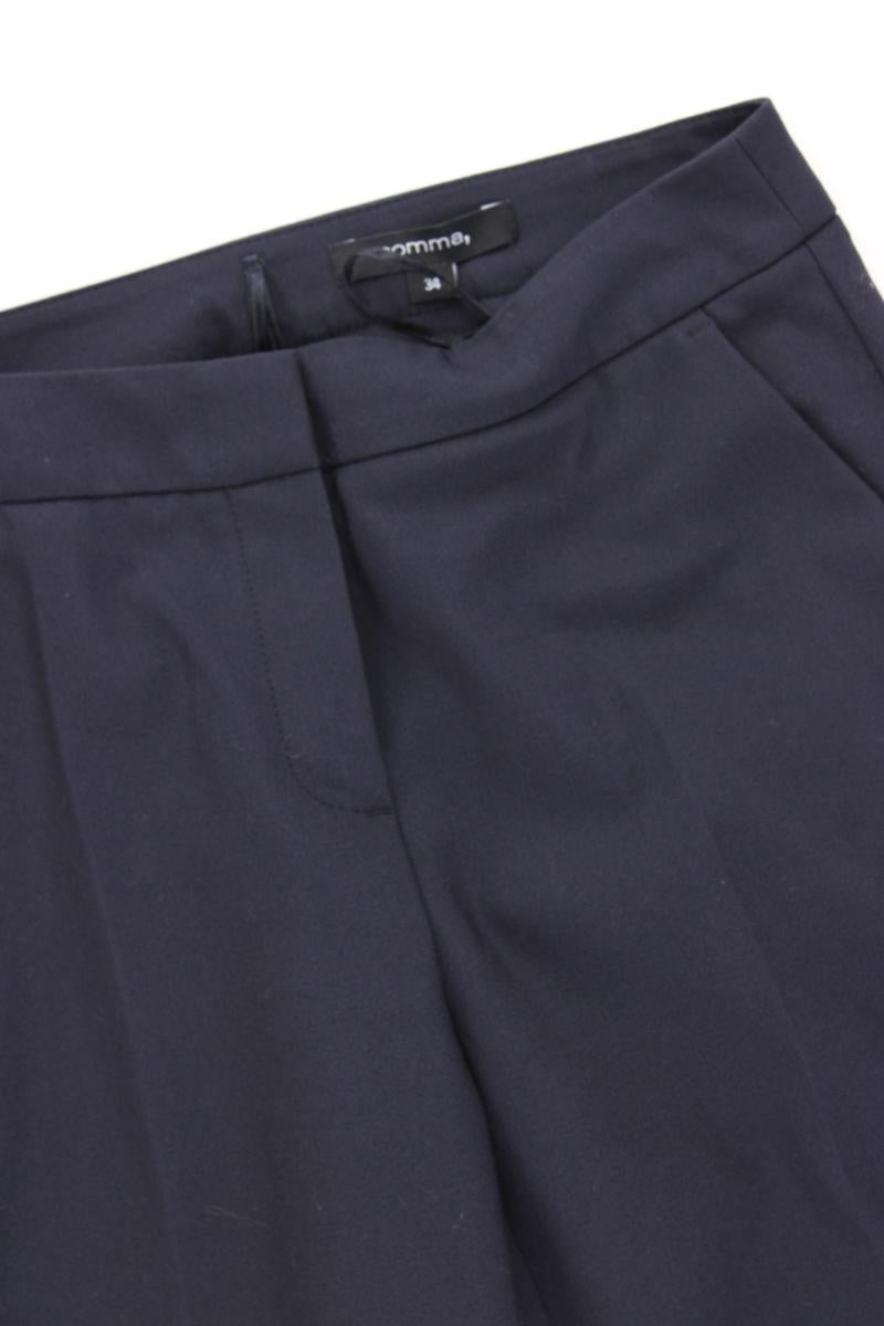 comma, Anzughose Gr. 34 blau aus Polyester