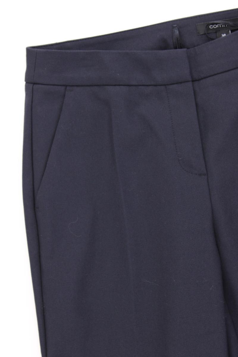 comma, Anzughose Gr. 34 blau aus Polyester