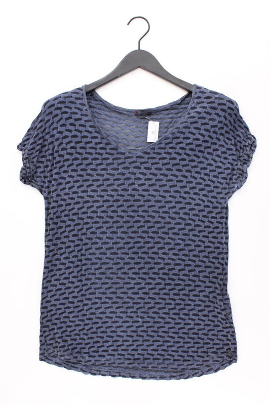 Street One T-Shirt Gr. 38 Kurzarm blau aus Viskose