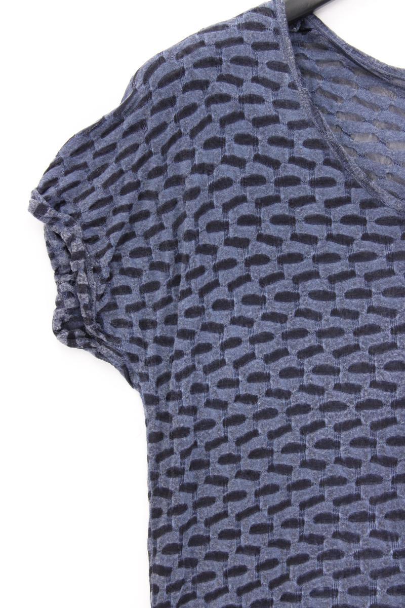Street One T-Shirt Gr. 38 Kurzarm blau aus Viskose