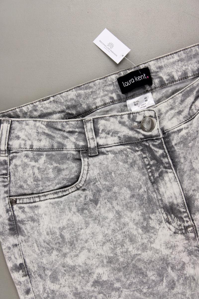 Laura Kent Skinny Jeans Gr. 44 grau aus Baumwolle