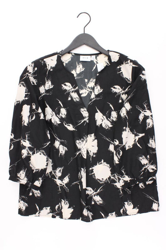 Vila Regular Bluse Gr. 40 3/4 Ärmel schwarz aus Polyester
