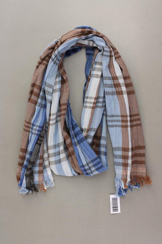 Schal für Herren kariert blau