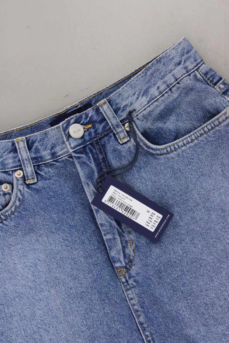 Wood Wood Jeansrock Gr. 38 neu mit Etikett Neupreis: 110,0€! blau aus Baumwolle