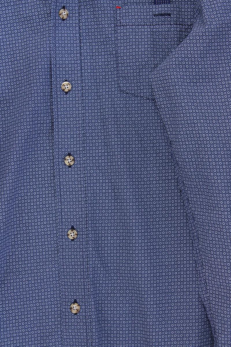 Casa Moda Langarmhemd für Herren Gr. Hemdgröße 39/40 blau aus Baumwolle
