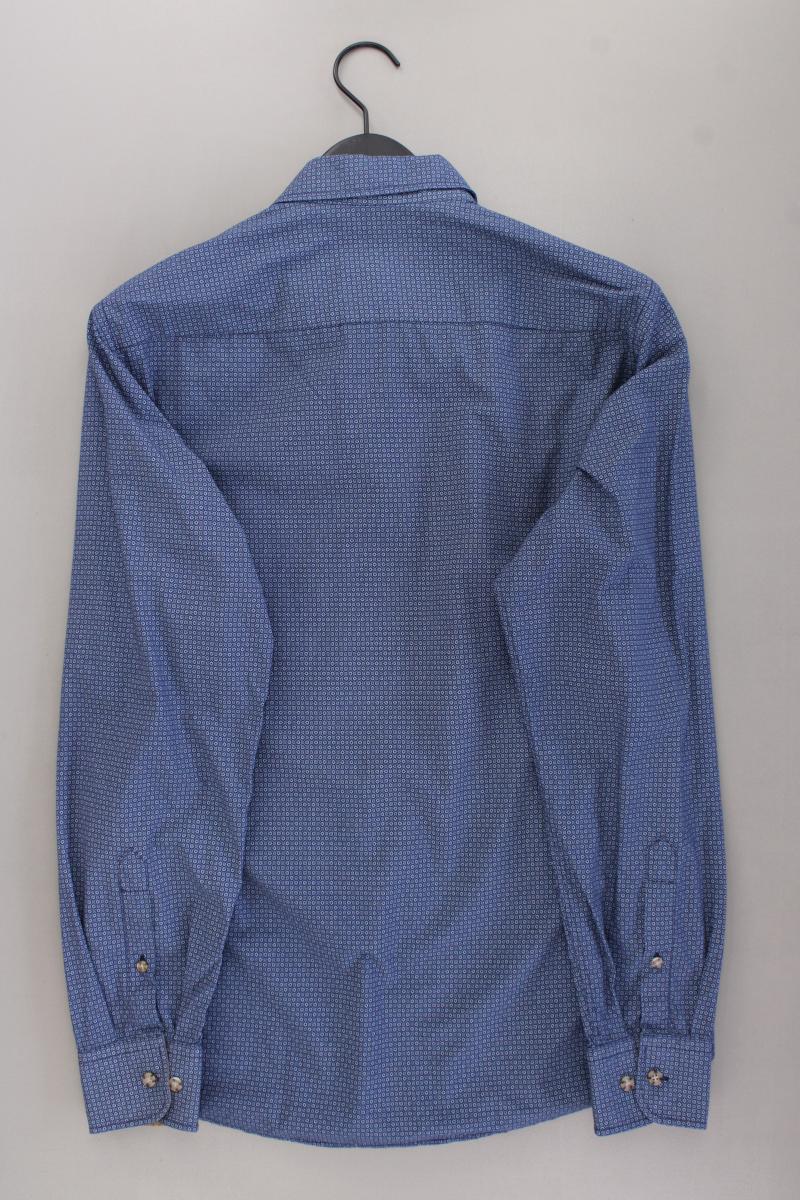 Casa Moda Langarmhemd für Herren Gr. Hemdgröße 39/40 blau aus Baumwolle