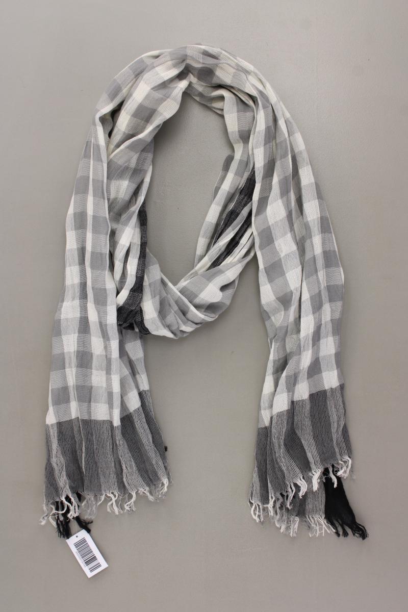 Schal für Herren kariert grau