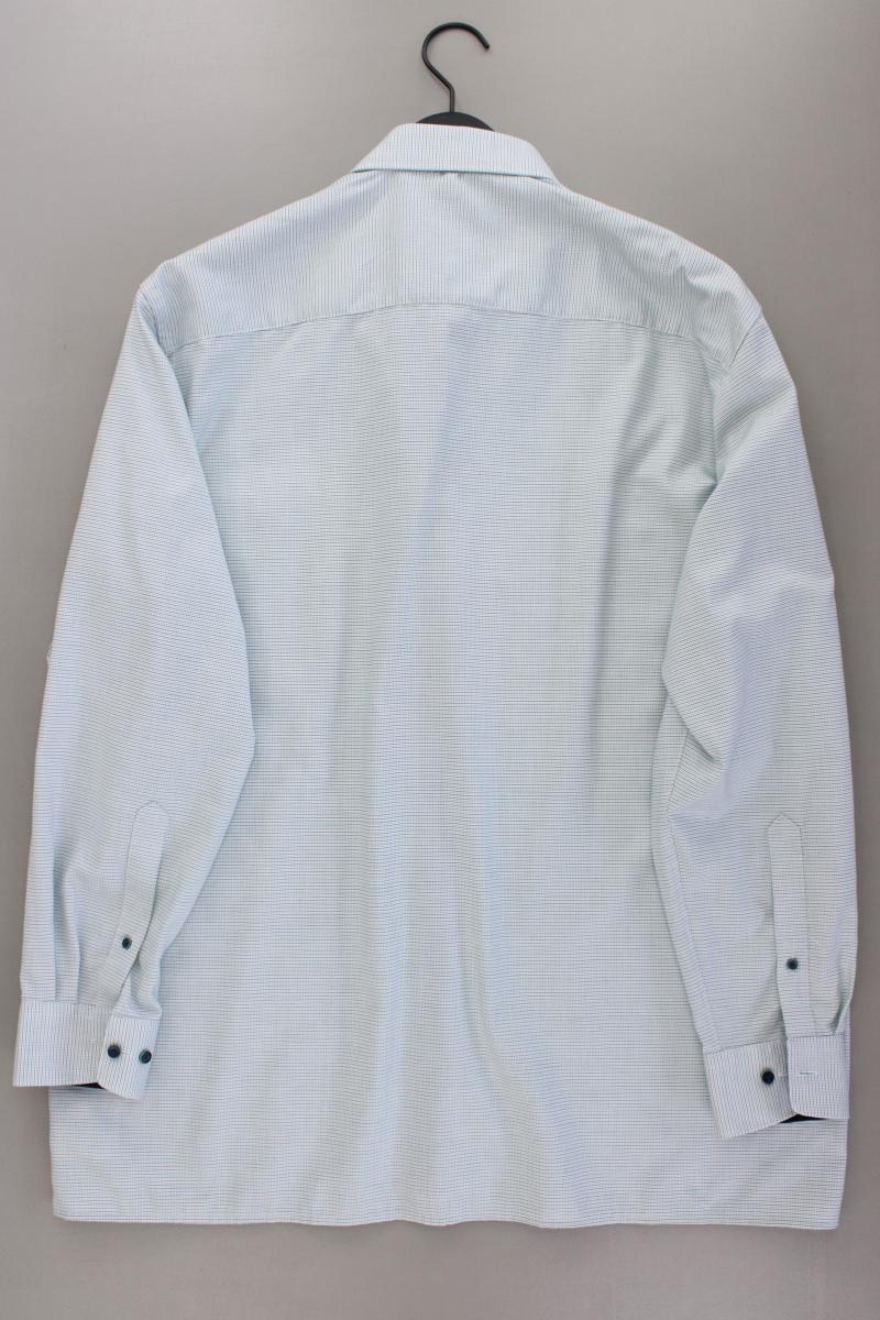 Olymp Langarmhemd für Herren Gr. Hemdgröße 44 neuwertig grün aus Baumwolle