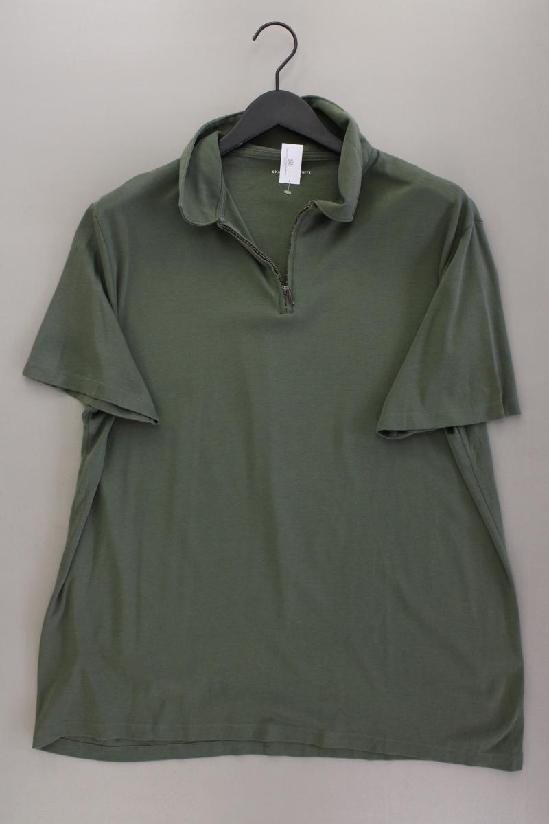CHARLES TYRWHITT Poloshirt für Herren Gr. XL Kurzarm olivgrün aus Baumwolle