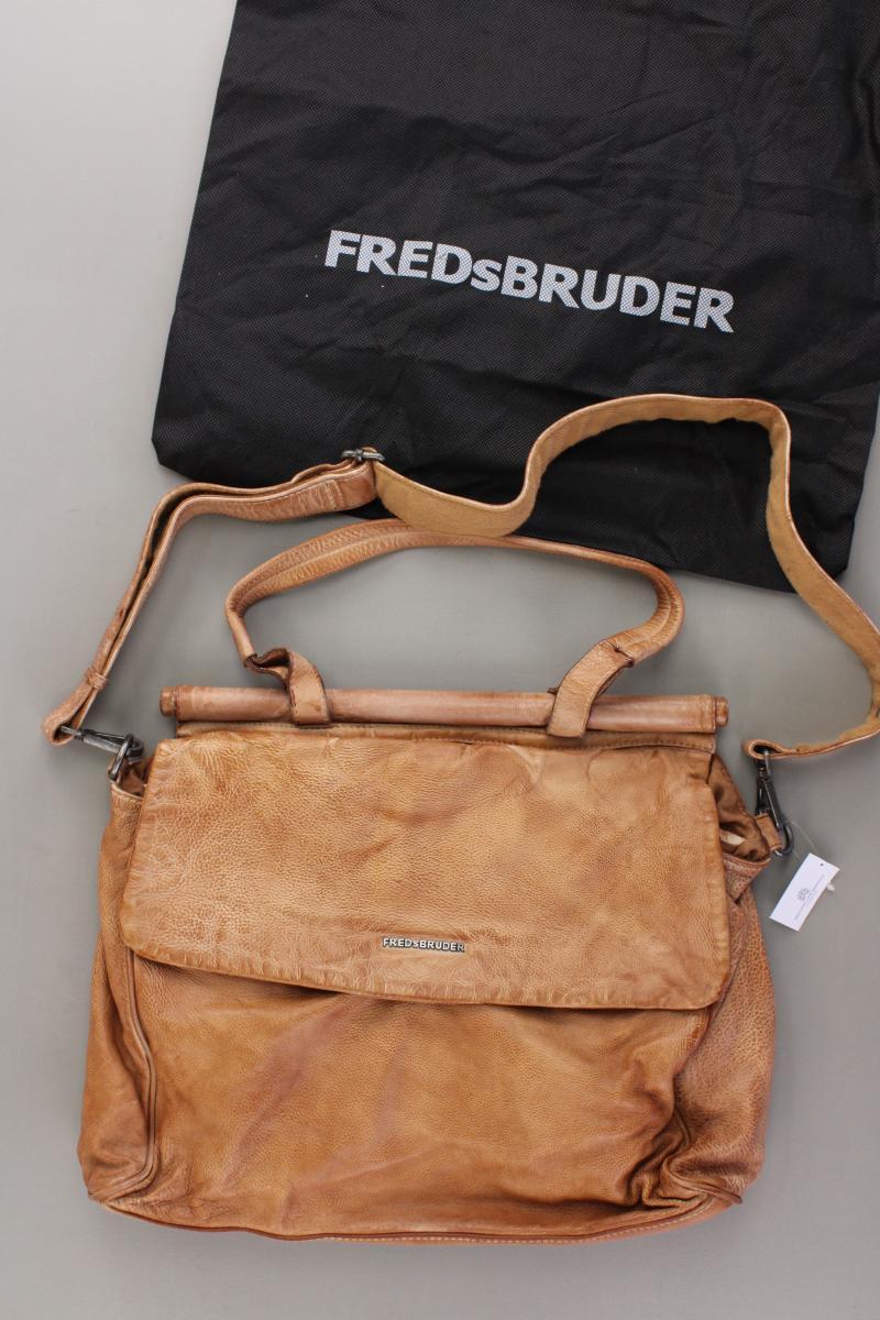 FREDsBRUDER Umhängetasche braun aus Leder