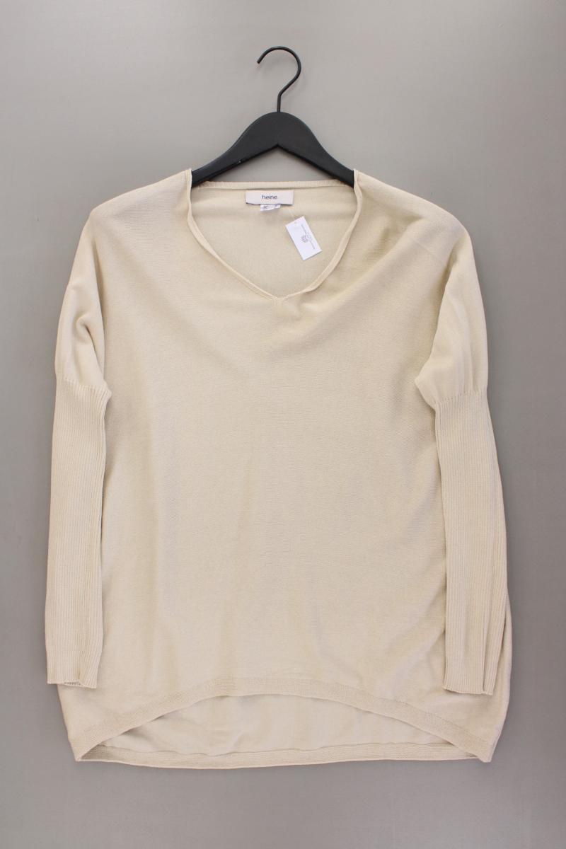 Heine Feinstrickpullover Gr. 40 creme aus Viskose
