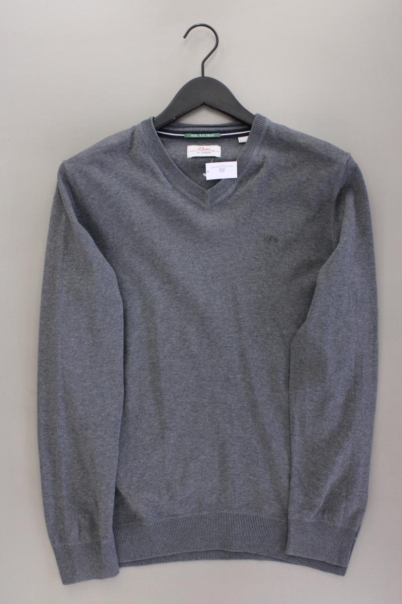 s.Oliver Feinstrickpullover für Herren Gr. M grau