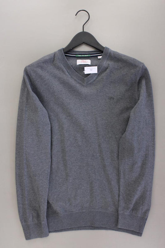 s.Oliver Feinstrickpullover für Herren Gr. M grau