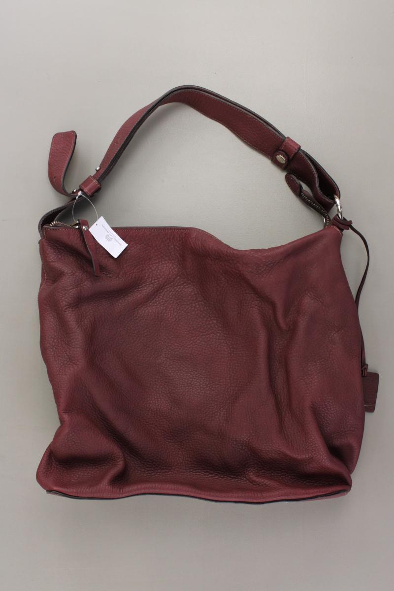 hessnatur Schultertasche neuwertig rot aus Leder