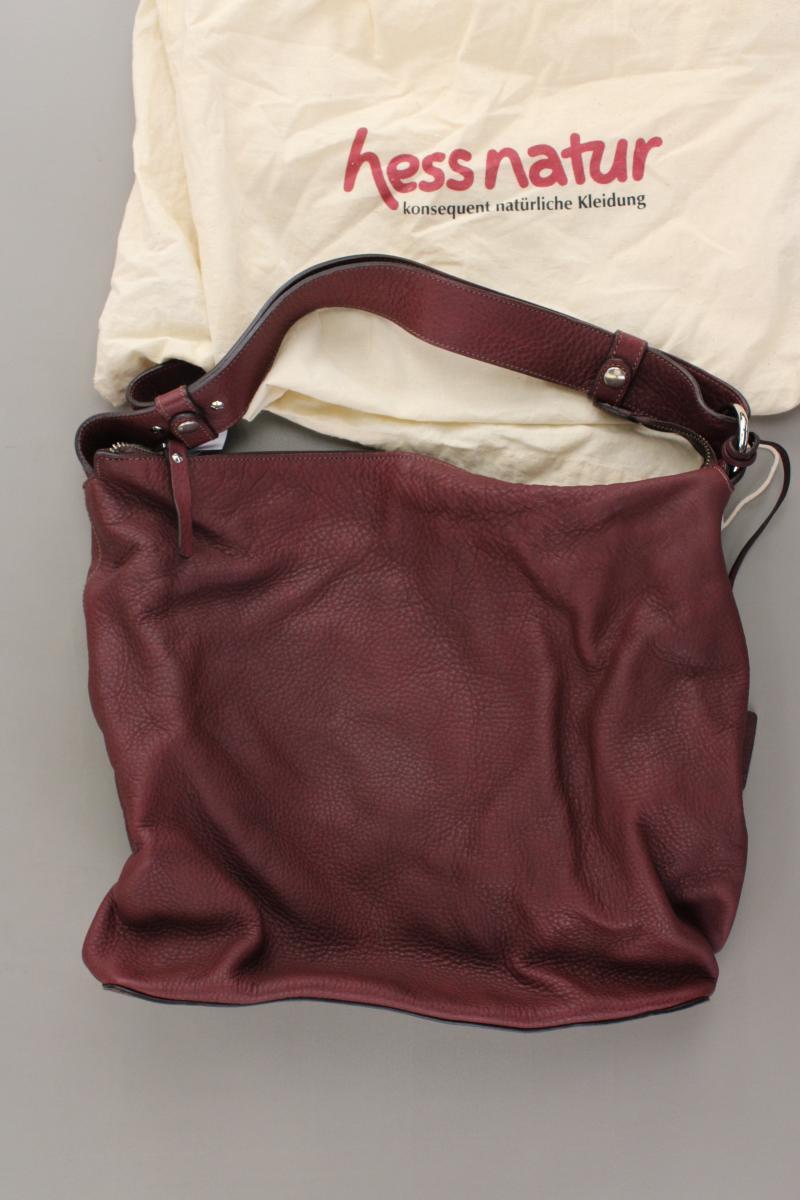 hessnatur Schultertasche neuwertig rot aus Leder