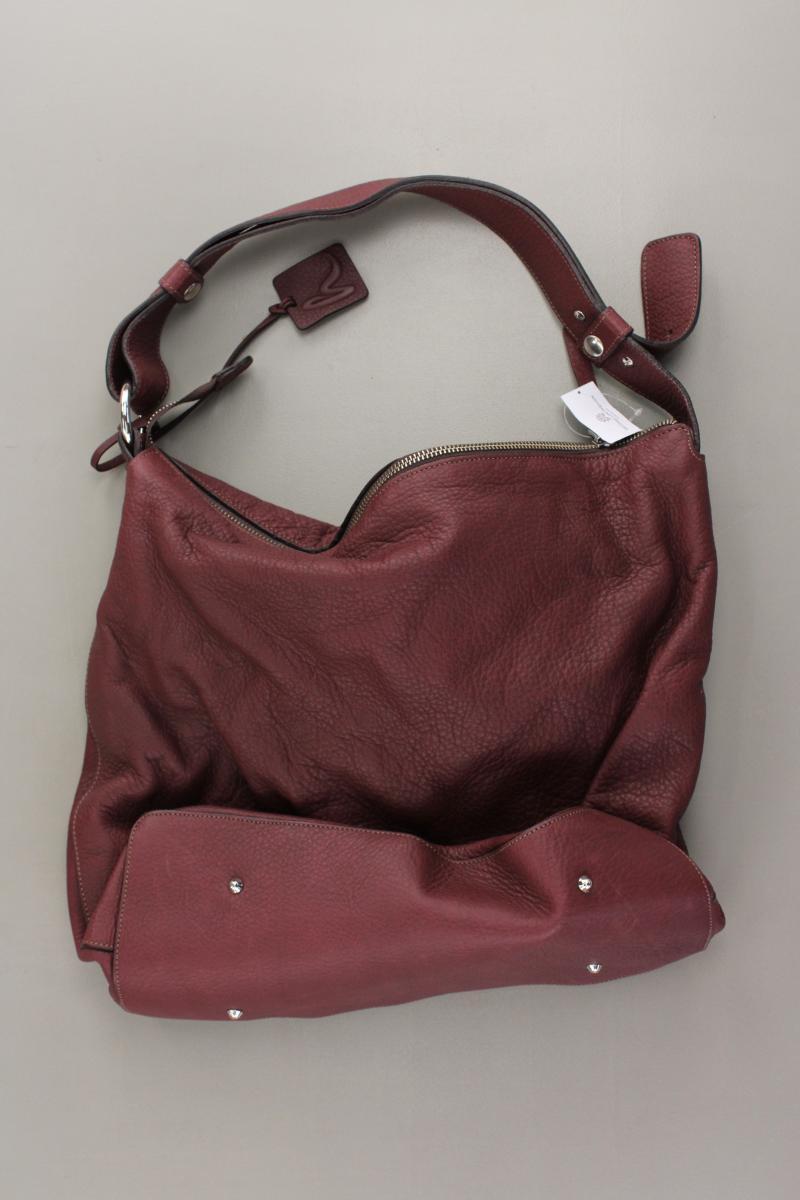 hessnatur Schultertasche neuwertig rot aus Leder