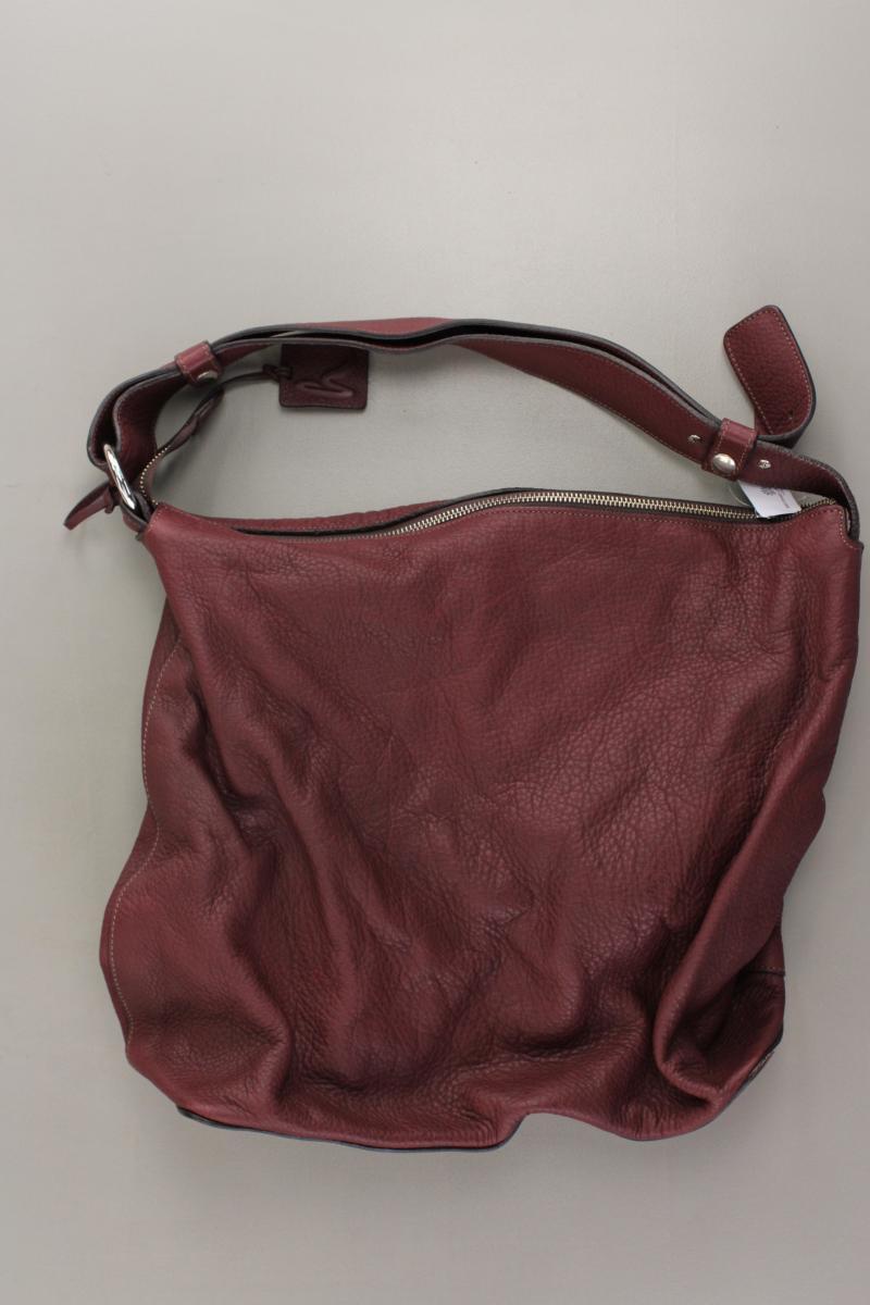 hessnatur Schultertasche neuwertig rot aus Leder