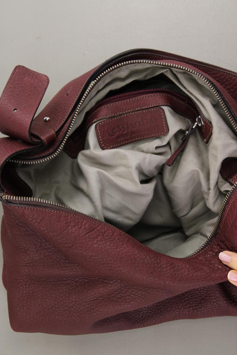 hessnatur Schultertasche neuwertig rot aus Leder