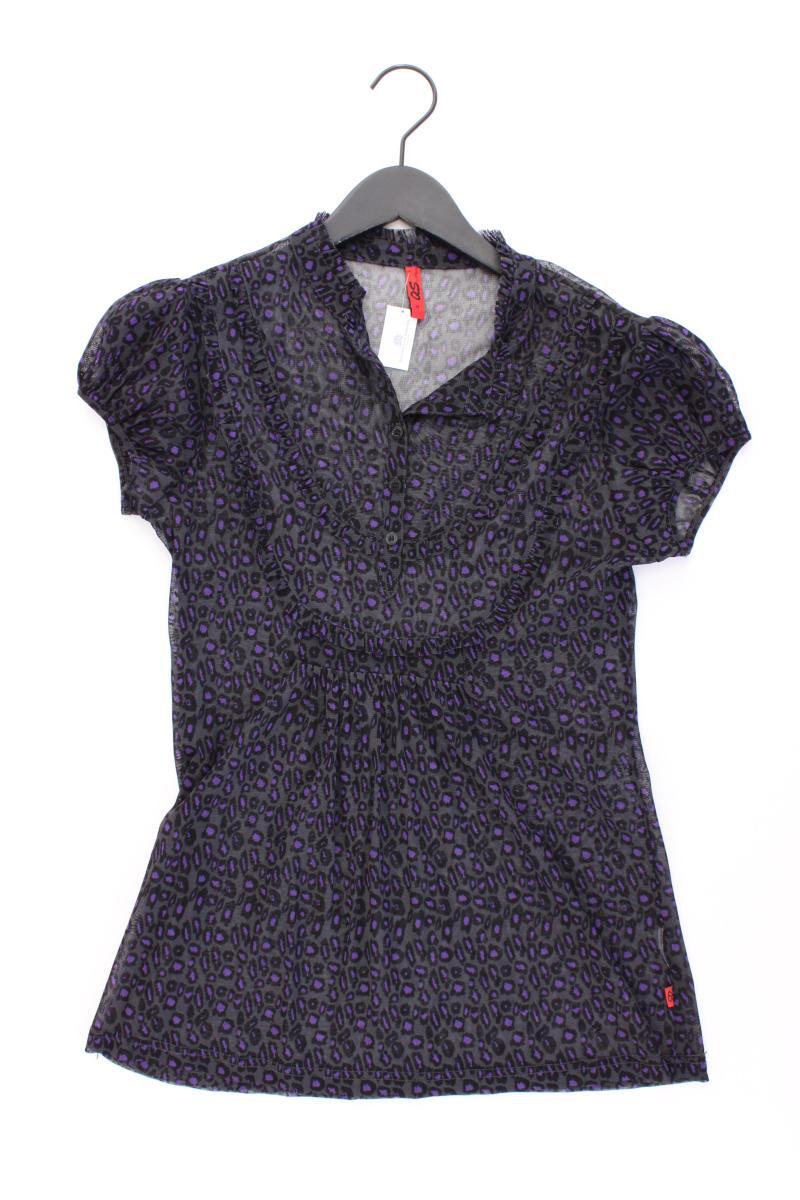 QS by s.Oliver Kurzarmbluse Gr. M mit Tierdruck lila