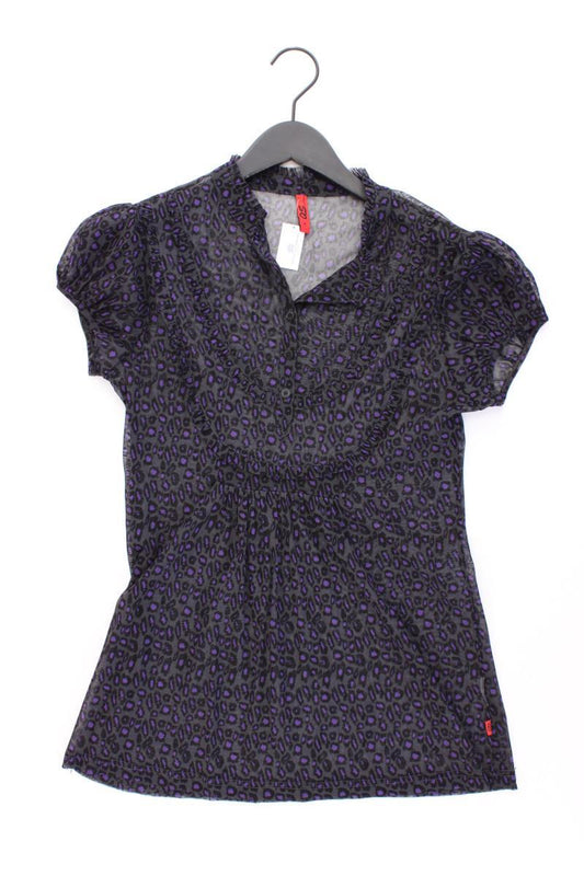 QS by s.Oliver Kurzarmbluse Gr. M mit Tierdruck lila