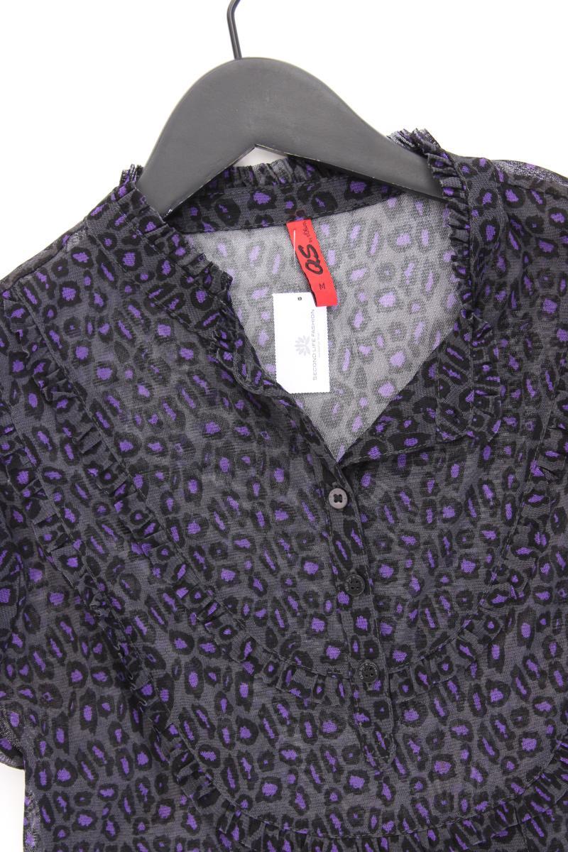 QS by s.Oliver Kurzarmbluse Gr. M mit Tierdruck lila