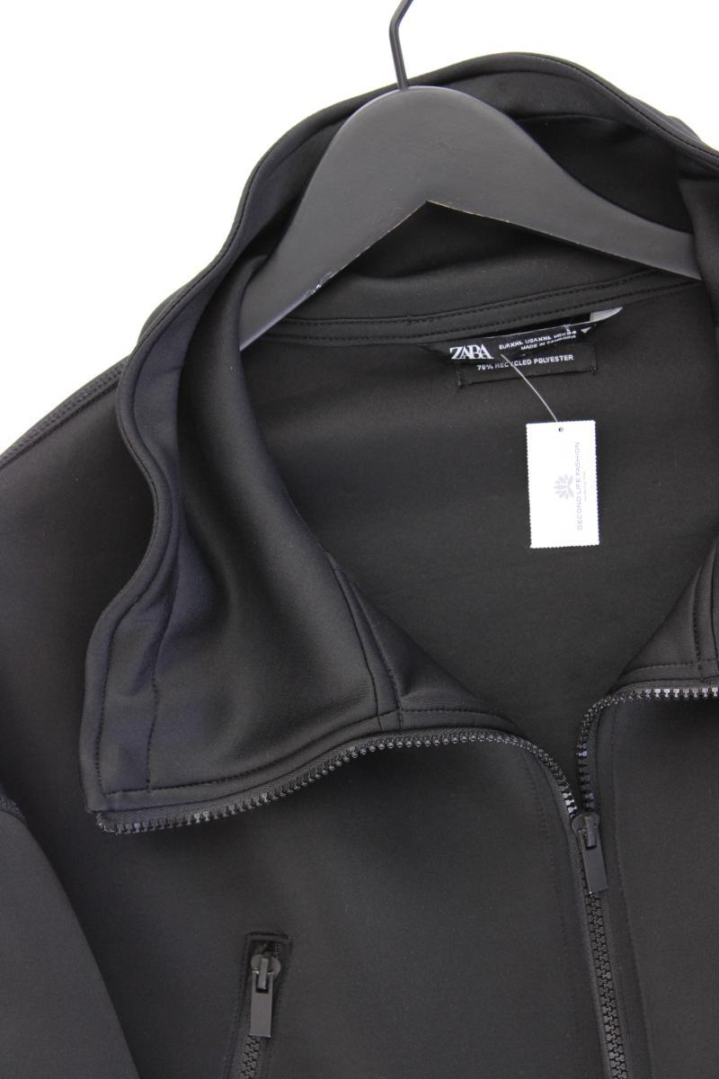 Zara Übergangsjacke Gr. XXL schwarz aus Polyester