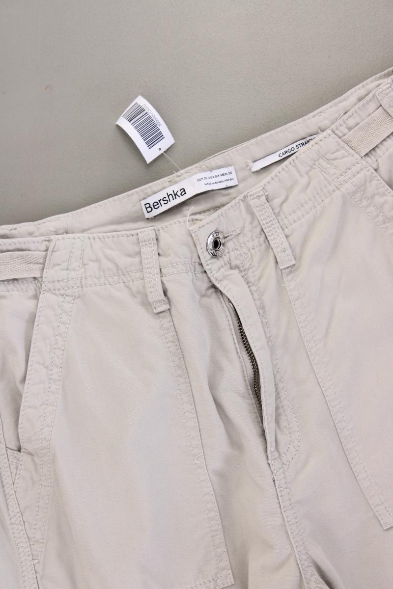 Bershka Cargohose Gr. 36 grau aus Baumwolle