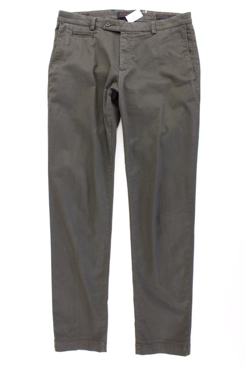 Bugatti Chinohose für Herren Gr. W34/L32 olivgrün aus Baumwolle