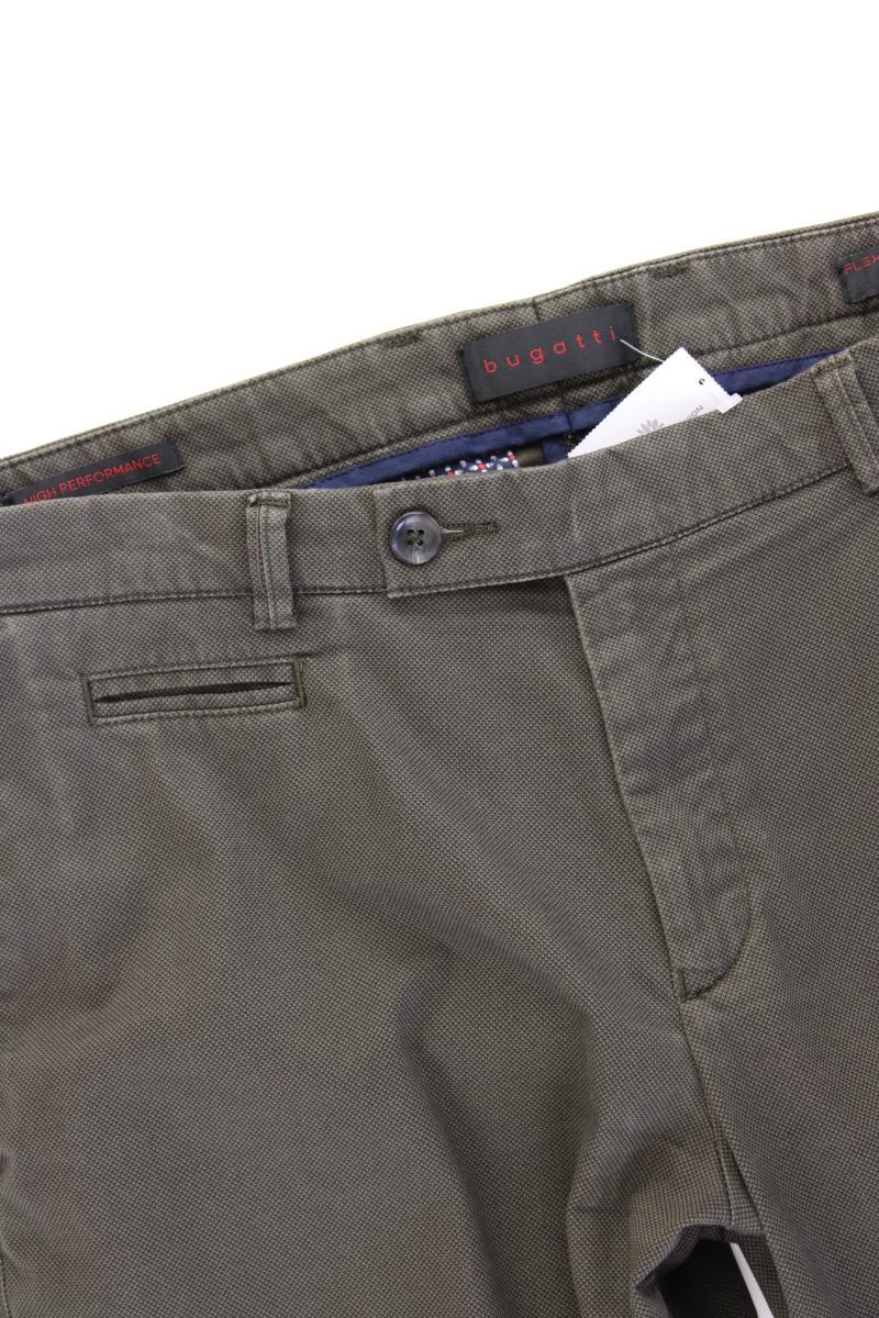 Bugatti Chinohose für Herren Gr. W34/L32 olivgrün aus Baumwolle